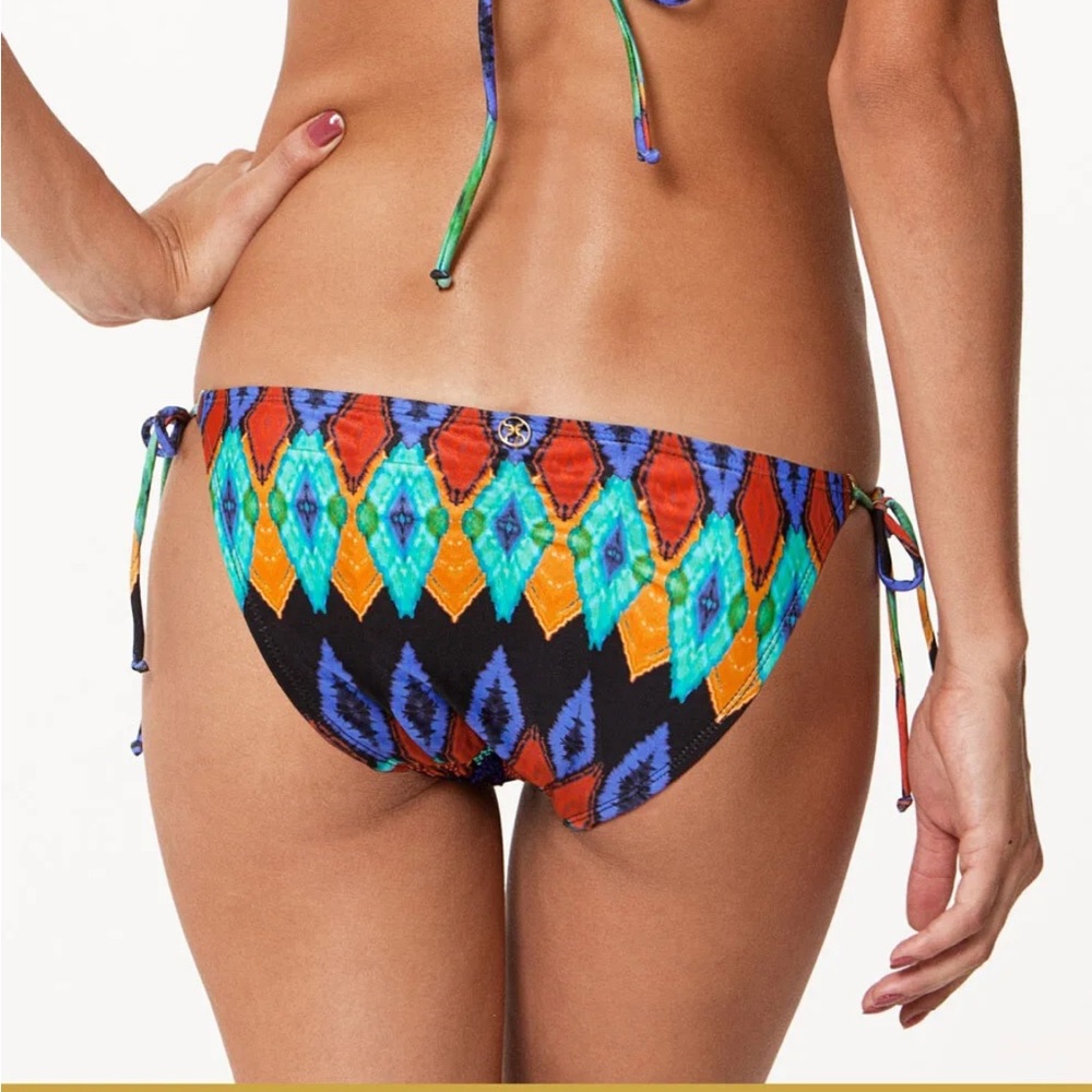 ViX Tribal Tri Embroidered bikini bottom size Large